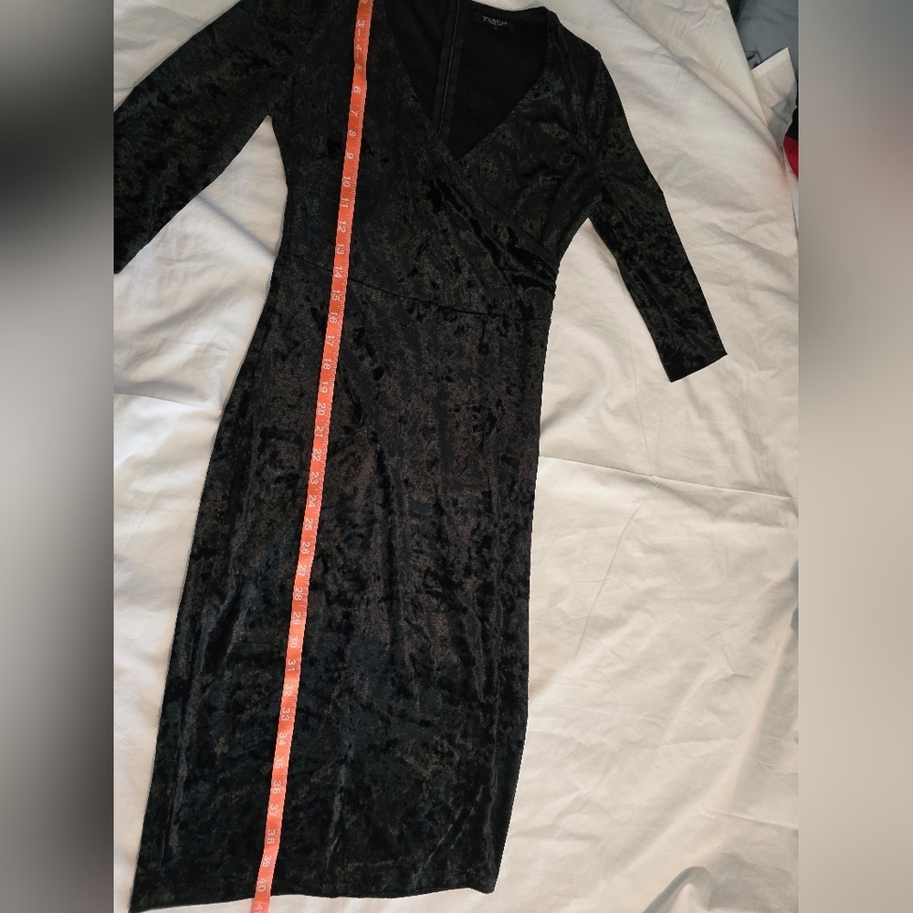 Joe and Elle Womens Dress large Black Velvet Cocktail Ladies - Picture 7 of 8